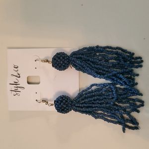 Style & Co. Tassel beaded earrings.